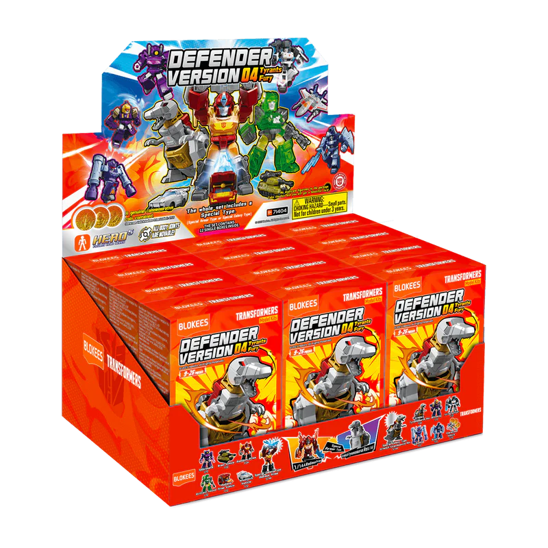 TRANSFORMERS TYRANTS FURY DEFENDER VERSION 04 BLIND BOX SET (12)