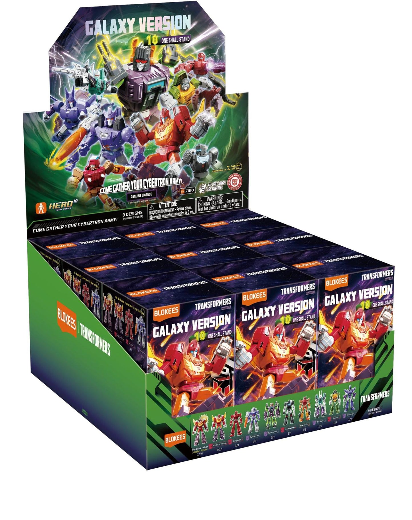 TRANSFORMERS ONE SHALL STAND GALAXY VERSION 10 BLIND BOX SET (9)