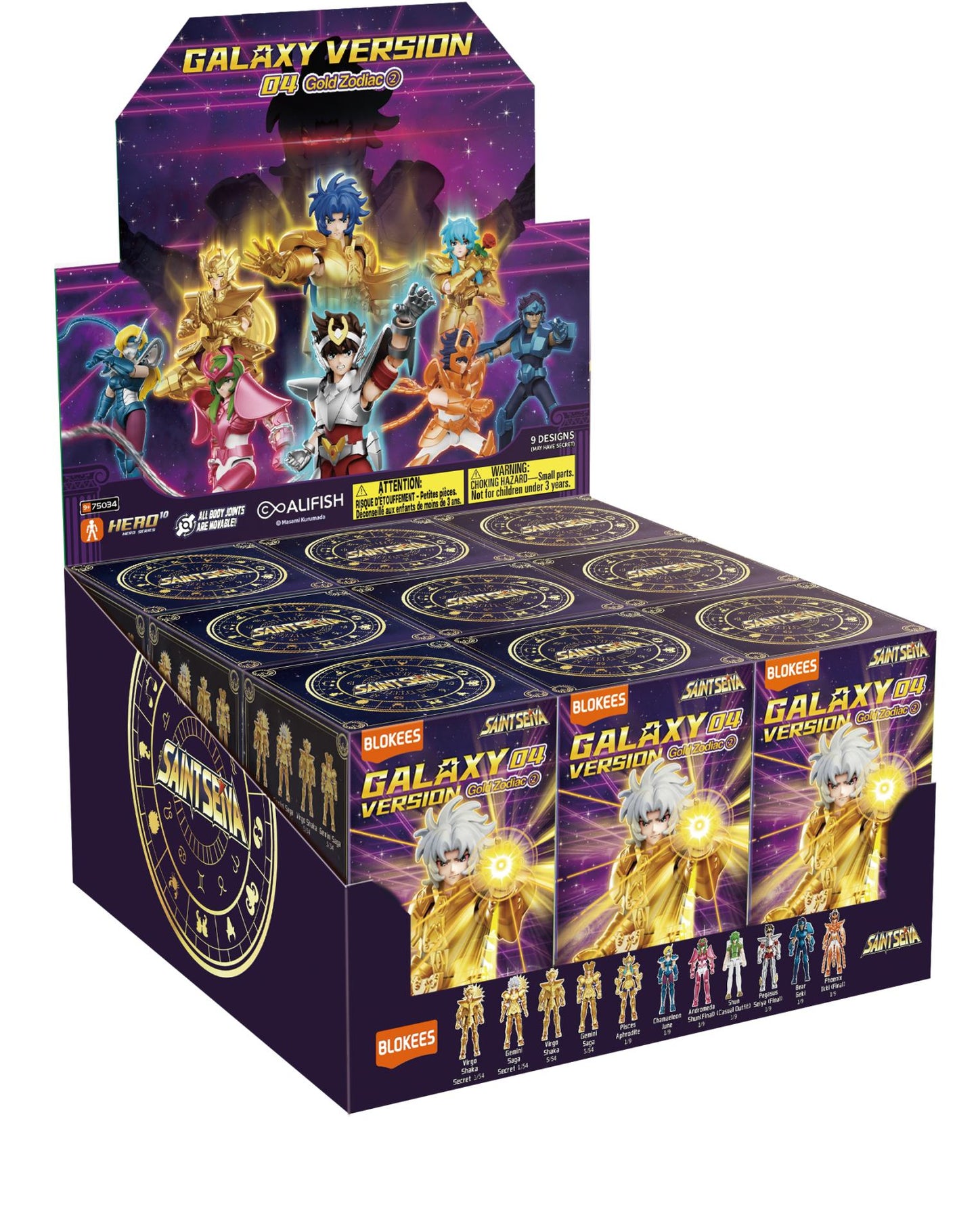 SAINT SEIYA GOLD ZODIAC 2 GALAXY VERSION 04 BLIND BOX SET (9)
