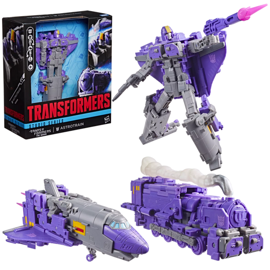 TRANSFORMERS STUDIO SERIES TRANSFORMERS THE MOVIE ASTROTRAIN ACTION FIGURE