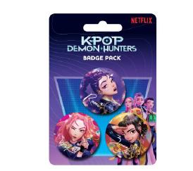 K-POP DEMON HUNTERS HUNTRIX BADGE PACK