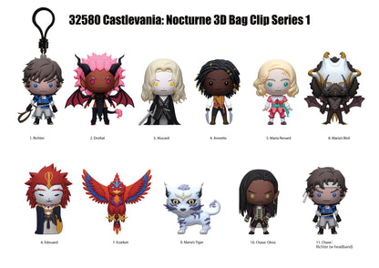 CASTLEVANIA NOCTURNE BAG CLIP BLIND BOX DISPLAY (24)