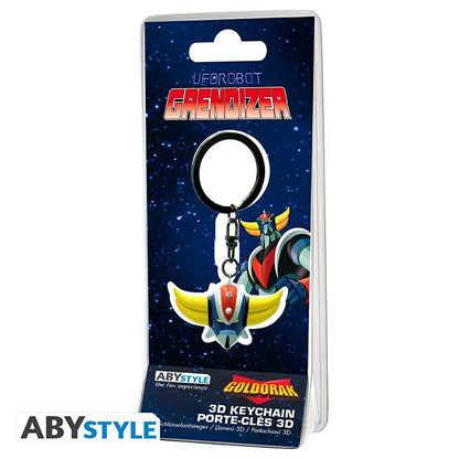 UFO ROBOT GRENDIZER HEAD KEYCHAIN 3D