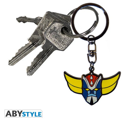 UFO ROBOT GRENDIZER HEAD METAL KEYCHAIN