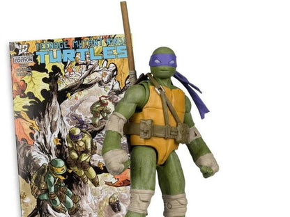 TEENAGE MUTANT NINJA TURLES 5IN FIGURE WITH COMIC WV1  DONATELLO