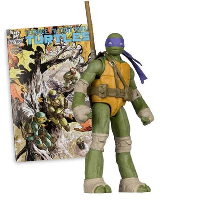 TEENAGE MUTANT NINJA TURLES 5IN FIGURE WITH COMIC WV1  DONATELLO