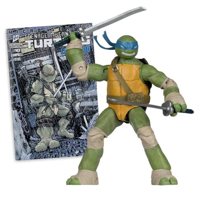 TEENAGE MUTANT NINJA TURLES 5IN FIGURE WITH COMIC WV1 LEONARDO