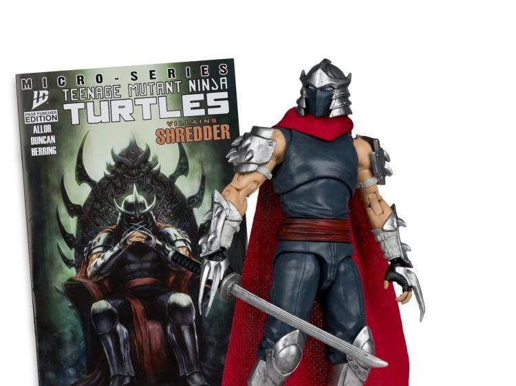 TEENAGE MUTANT NINJA TURLES 5IN FIGURE WITH COMIC WV1 SHREDDER