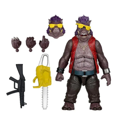 TEENAGE MUTANT NINJA TURLES 5IN FIGURE WITH COMIC WV2 BEBOP