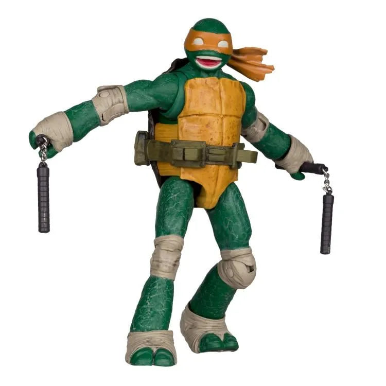 TEENAGE MUTANT NINJA TURLES 5IN FIGURE WITH COMIC WV2 MICHELANGELO