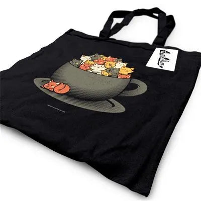 TOBE FONSECA KITTEN LATTE TOTE BAG