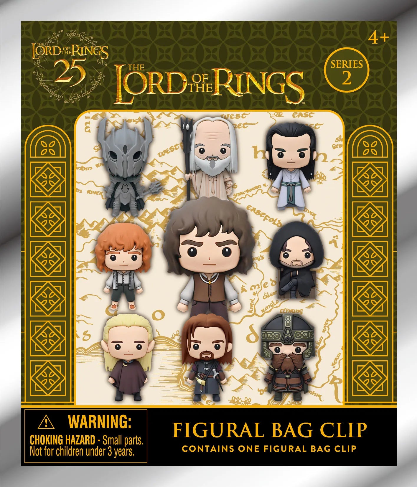 LORD OF THE RINGS SERIES 2 BAG CLIP BLIND BOX DISPLAY (24)