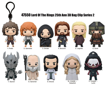 LORD OF THE RINGS SERIES 2 BAG CLIP BLIND BOX DISPLAY (24)