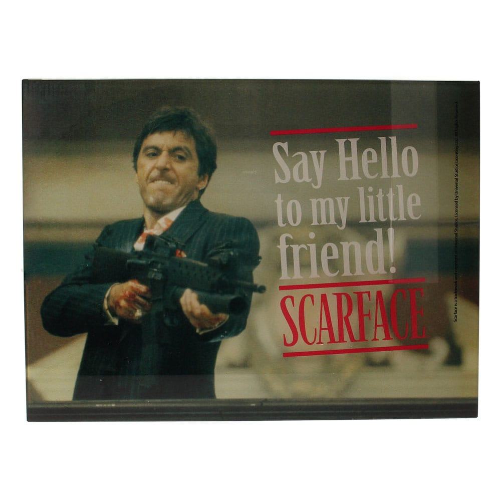 SCARFACE SAY HELLO 40x30 CM GLASS POSTER