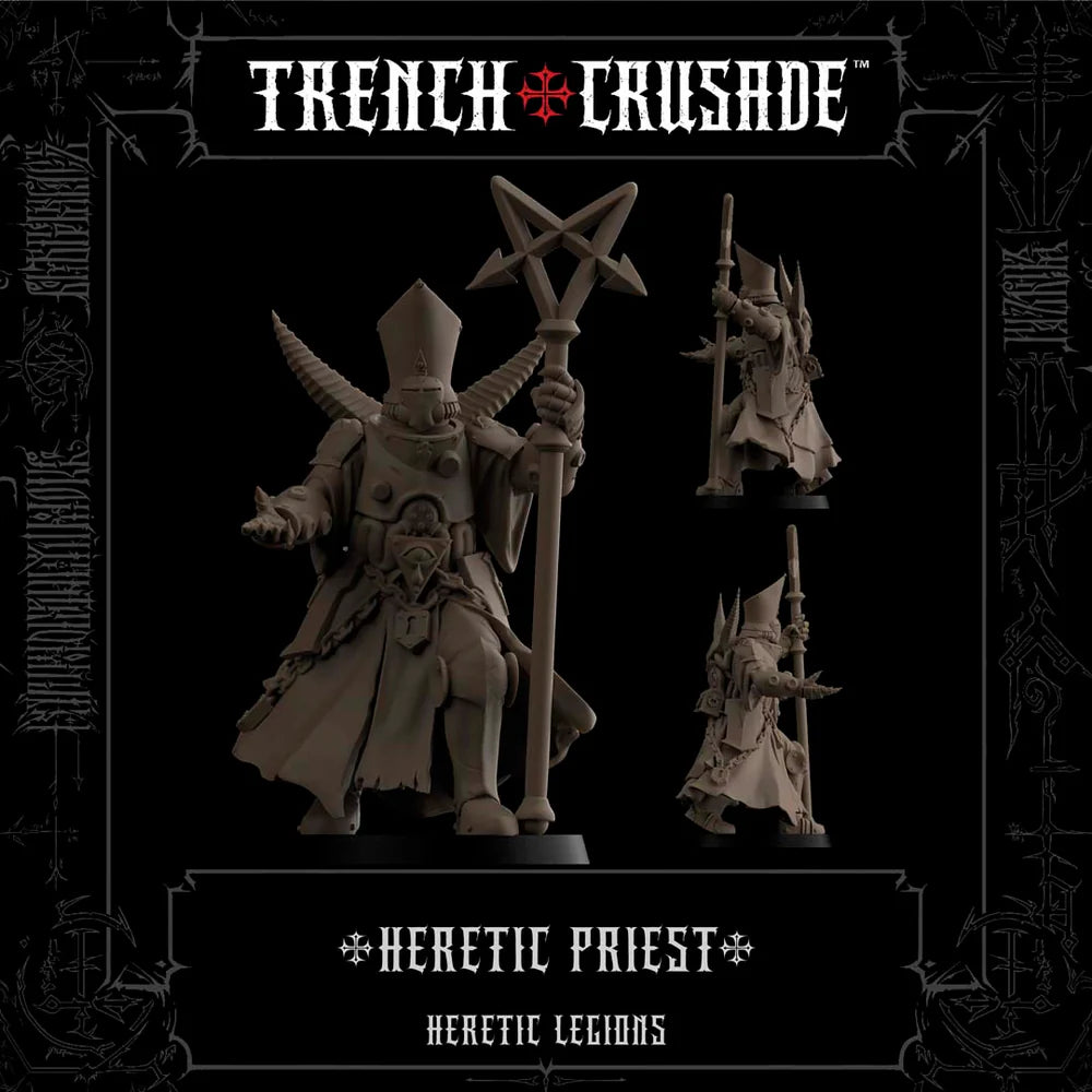 TRENCH CRUSADE HERETIC PRIEST POLEARM/STAFF, KNIFE