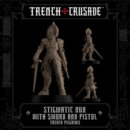 TRENCH CRUSADE STIGMATIC NUN SWORD, PISTOL