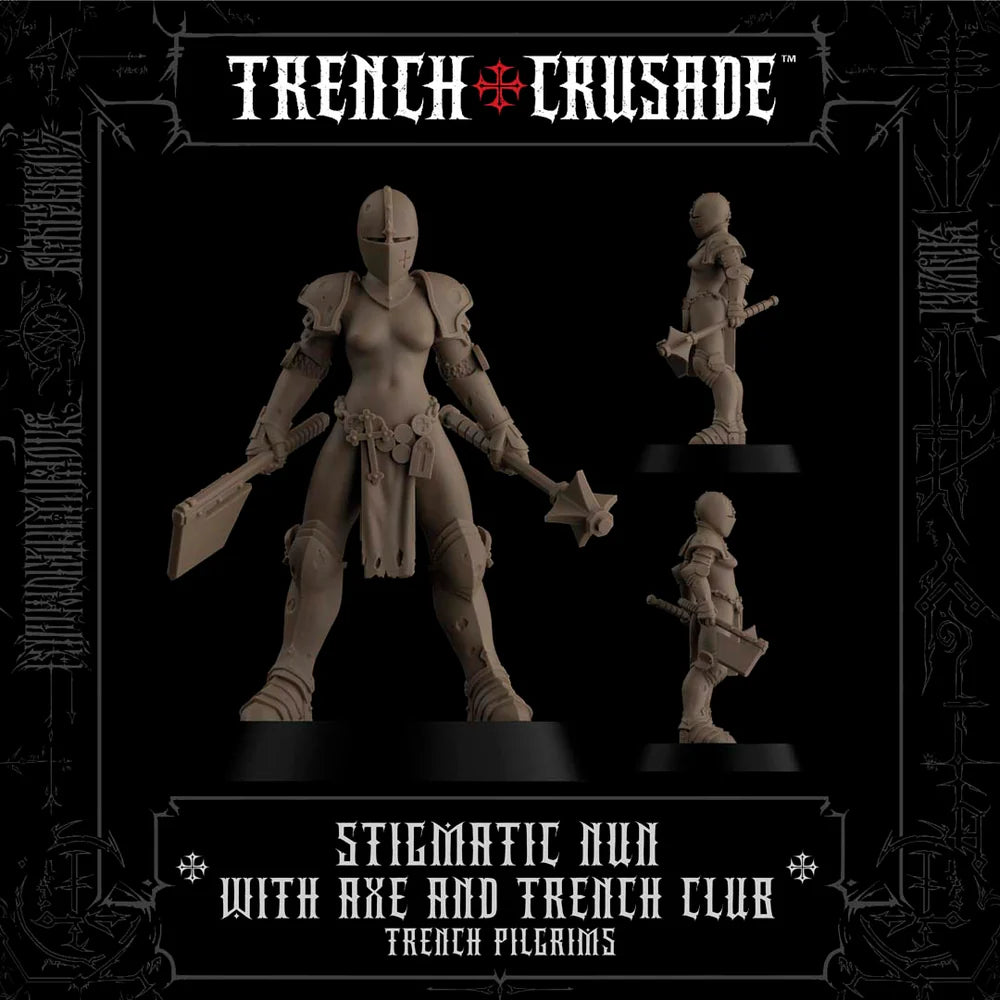 TRENCH CRUSADE STIGMATIC NUN AXE, MACE