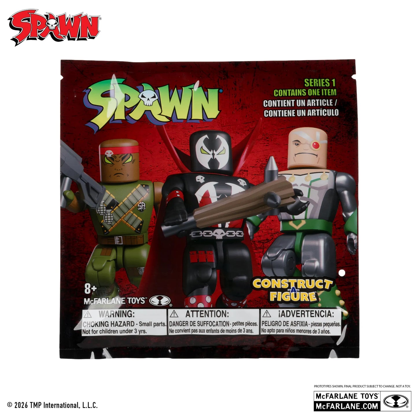 SPAWN CONSTRUCT-A-FIGURE BLIND BAG S1 DISPLAY (36)