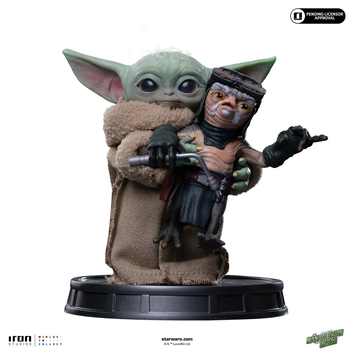 MANDALORIAN & GROGU MOVIE GROGU NO SQUEEZY 1/4 LEGACY STATUE