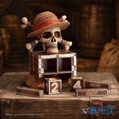 ONE PIECE LUFFY JOLLY ROGER PERPETUAL CALENDAR