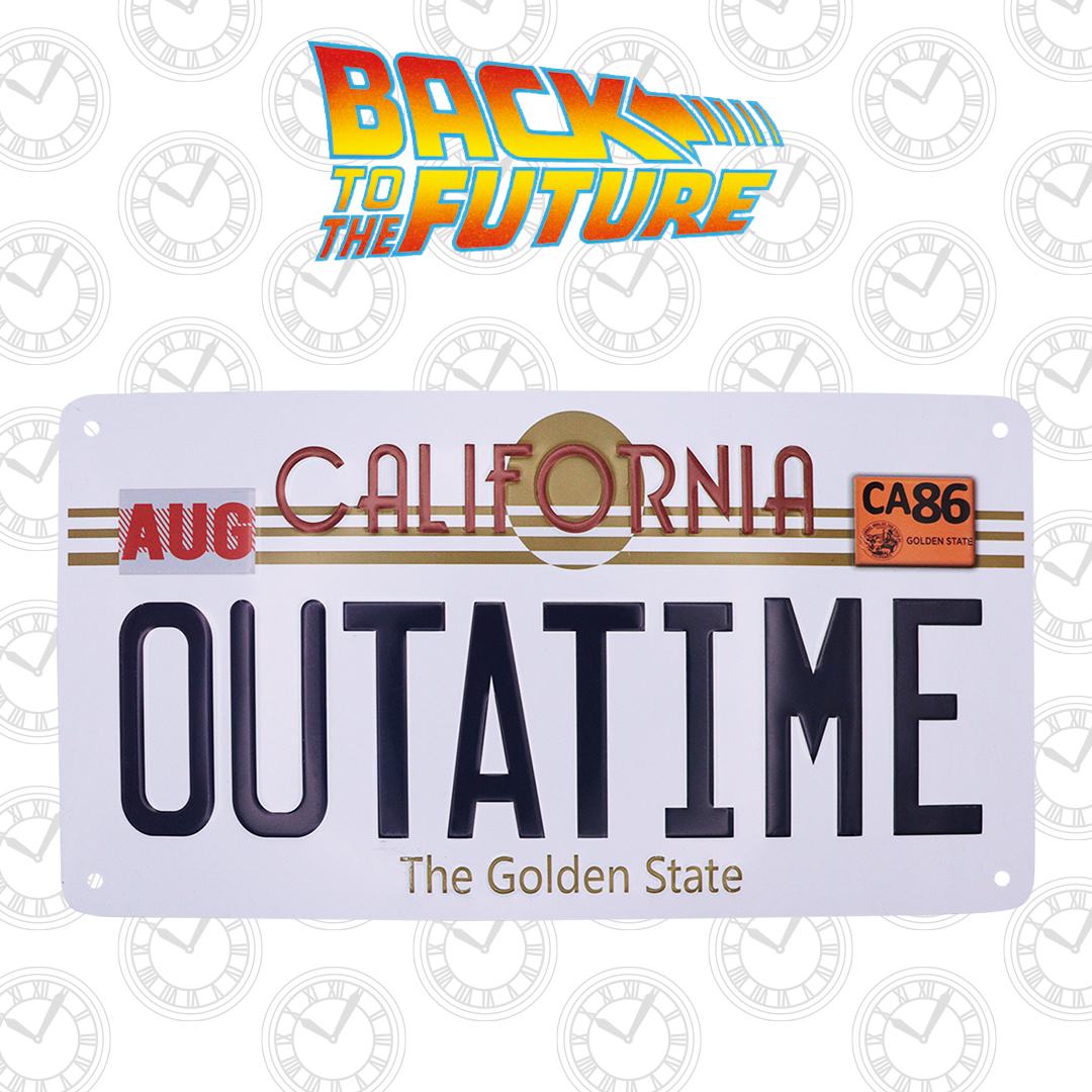 BACK TO THE FUTURE - LICENSE PLATE OFFICIAL REPLICA