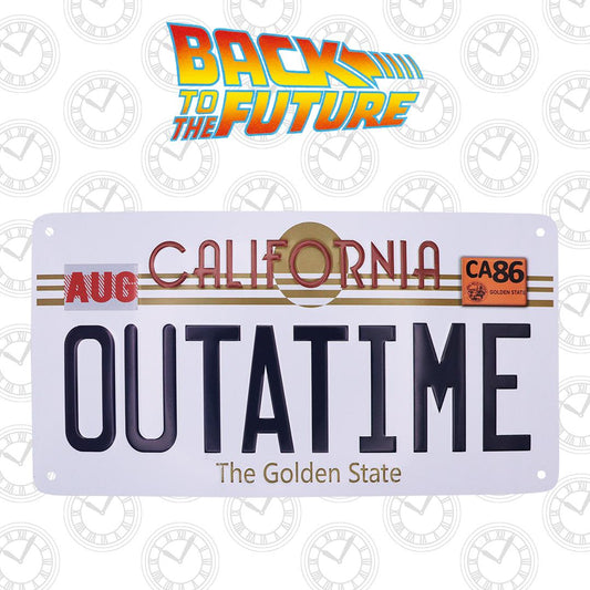 BACK TO THE FUTURE - LICENSE PLATE OFFICIAL REPLICA