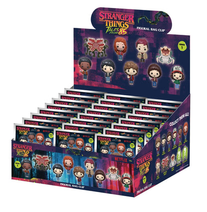 STRANGER THINGS TALES OF 85 S1 BAG CLIP BLIND BOX DISPLAY (24)