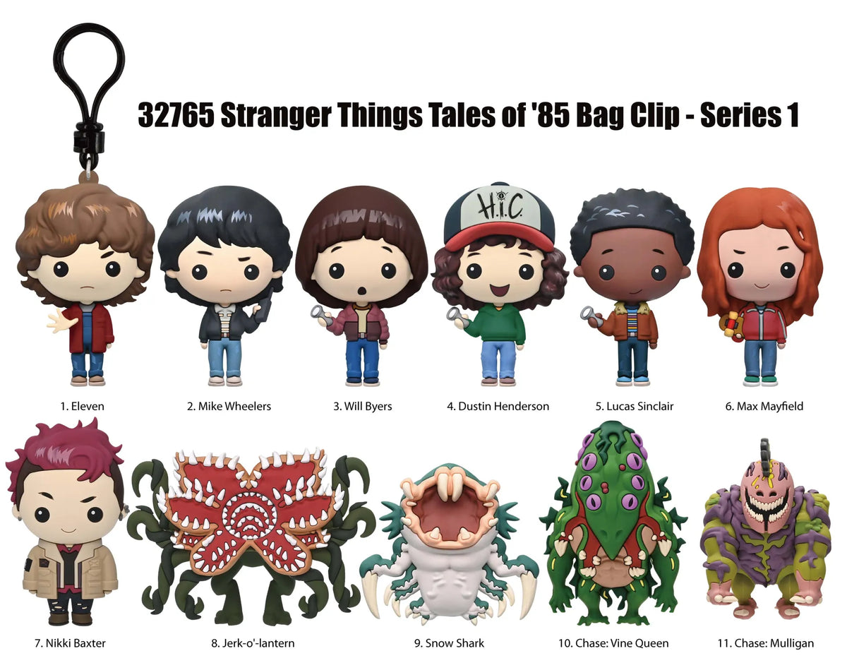 STRANGER THINGS TALES OF 85 S1 BAG CLIP BLIND BOX DISPLAY (24)