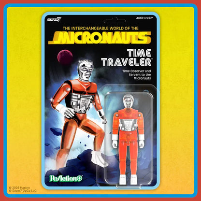MICRONAUTS WAVE 04 TIME TRAVELER ORANGE TRANSLUCENT REACTION+ FIGURE