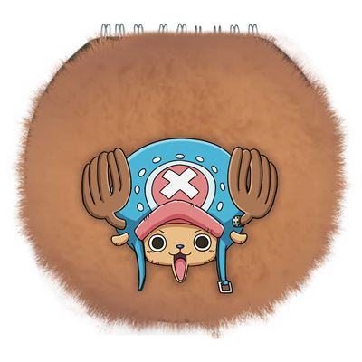 ONE PIECE CHOPPER ROUND PLUSH NOTEBOOK