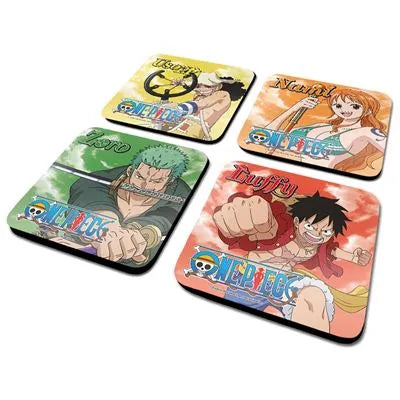 ONE PIECE CHARACTERS COASTER SET
