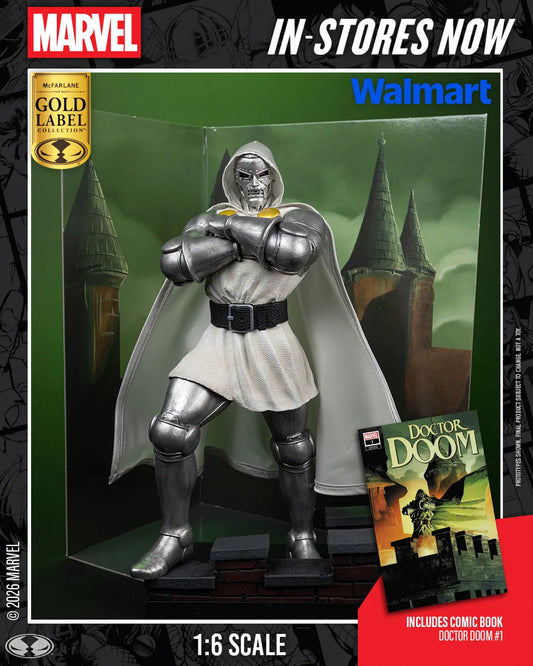 MARVEL COLLECTION 1:6 WV8  DOCTOR DOOM #1 FUTURE FOUNDATION  GOLD LABEL FIGURE