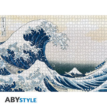 HOKUSAI THE WAVE OF KANGAWA JIGASAW PUZZLE (1000X)
