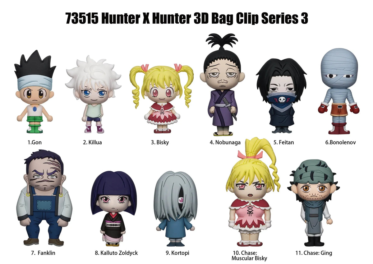 HUNTER X HUNTER S3 BAG CLIP BLIND BOX DISPLAY (24)