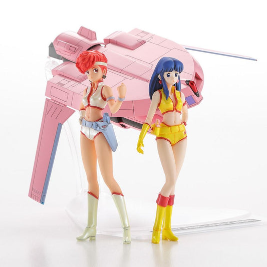 DIRTY PAIR KEI & YURI WITH 1/300 LOVELY ANGEL 1/20 MK