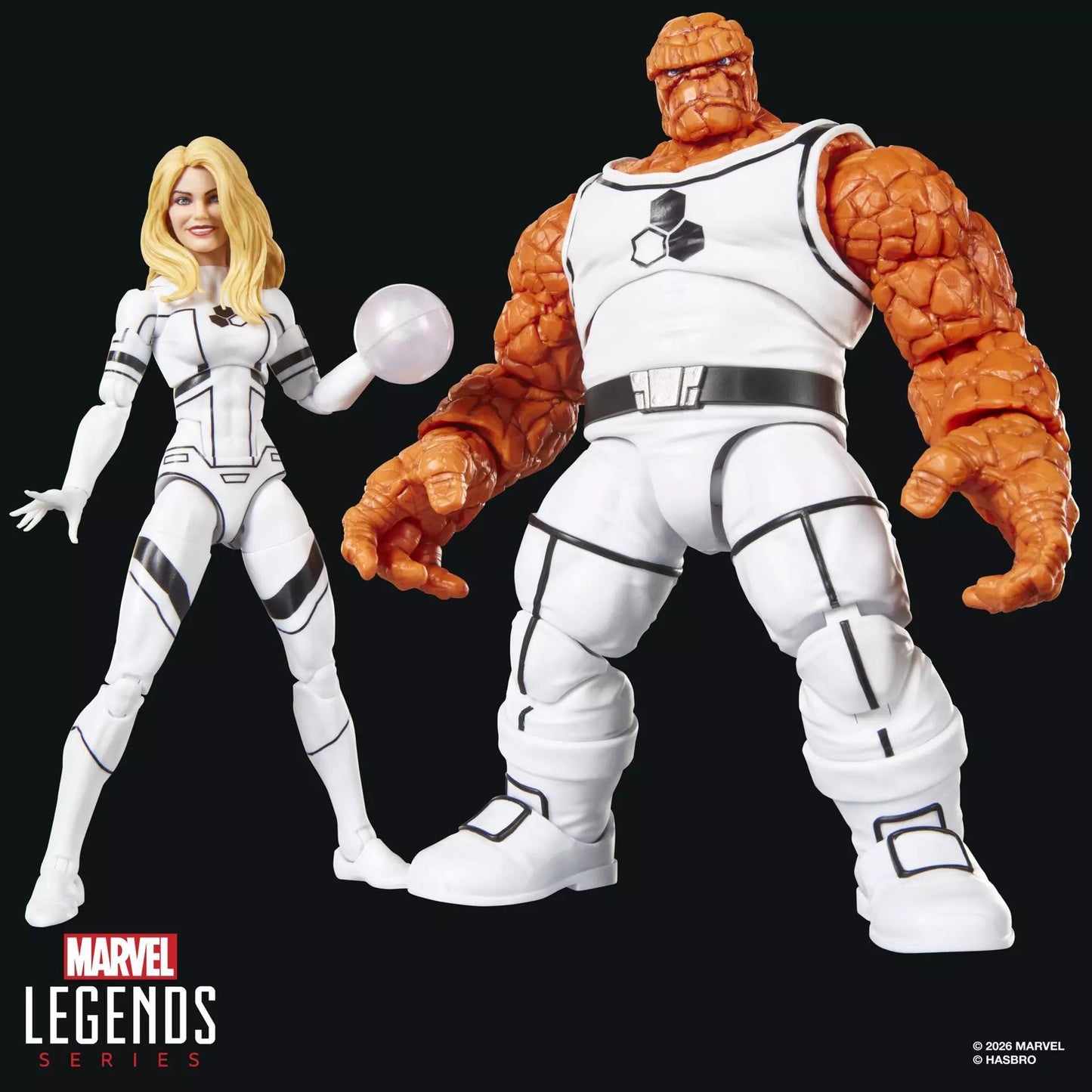 MARVEL LEGENDS FUTURE FOUNDATION THE THING AND INVISIBLE WOMAN ACTION FIGURES