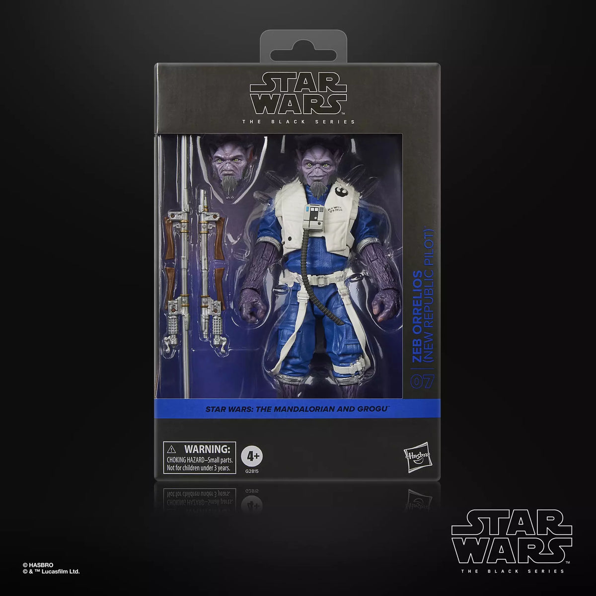 STAR WARS BLACK SERIES MANDALORIAN AND GROGU ZEB ORRELIOS NEW REPUBLIC PILOT ACTION FIGURE