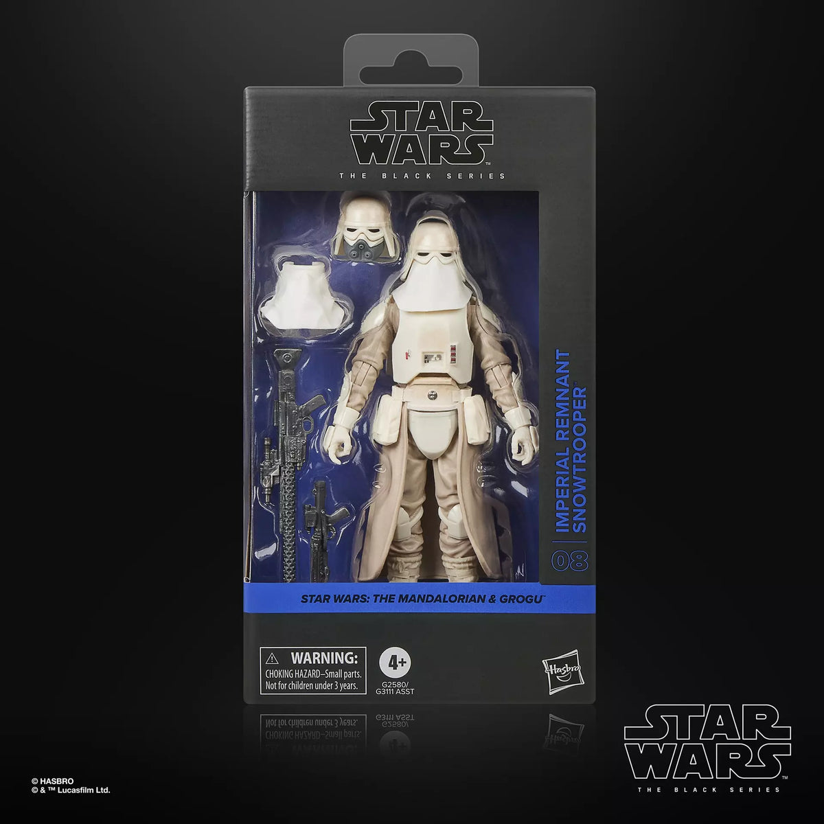 STAR WARS BLACK SERIES MANDALORIAN AND GROGU IMPERIAL REMNANT SNOWTROOPER ACTION FIGURE