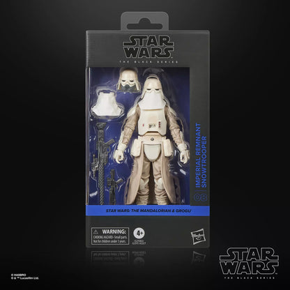 STAR WARS BLACK SERIES MANDALORIAN AND GROGU IMPERIAL REMNANT SNOWTROOPER ACTION FIGURE