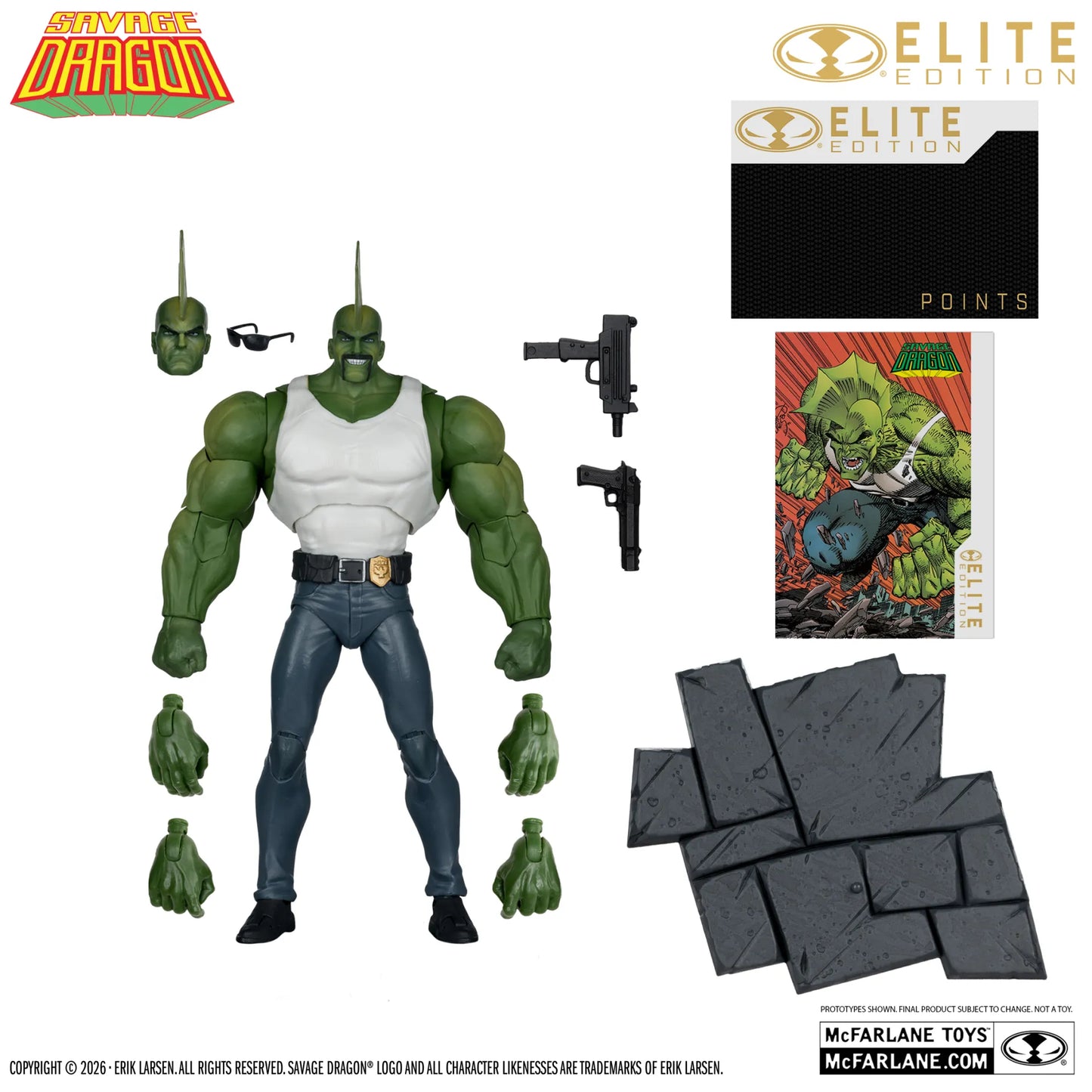 MCFARLANE ELITE EDITION  SAVAGE DRAGON  ACTION FIGURE