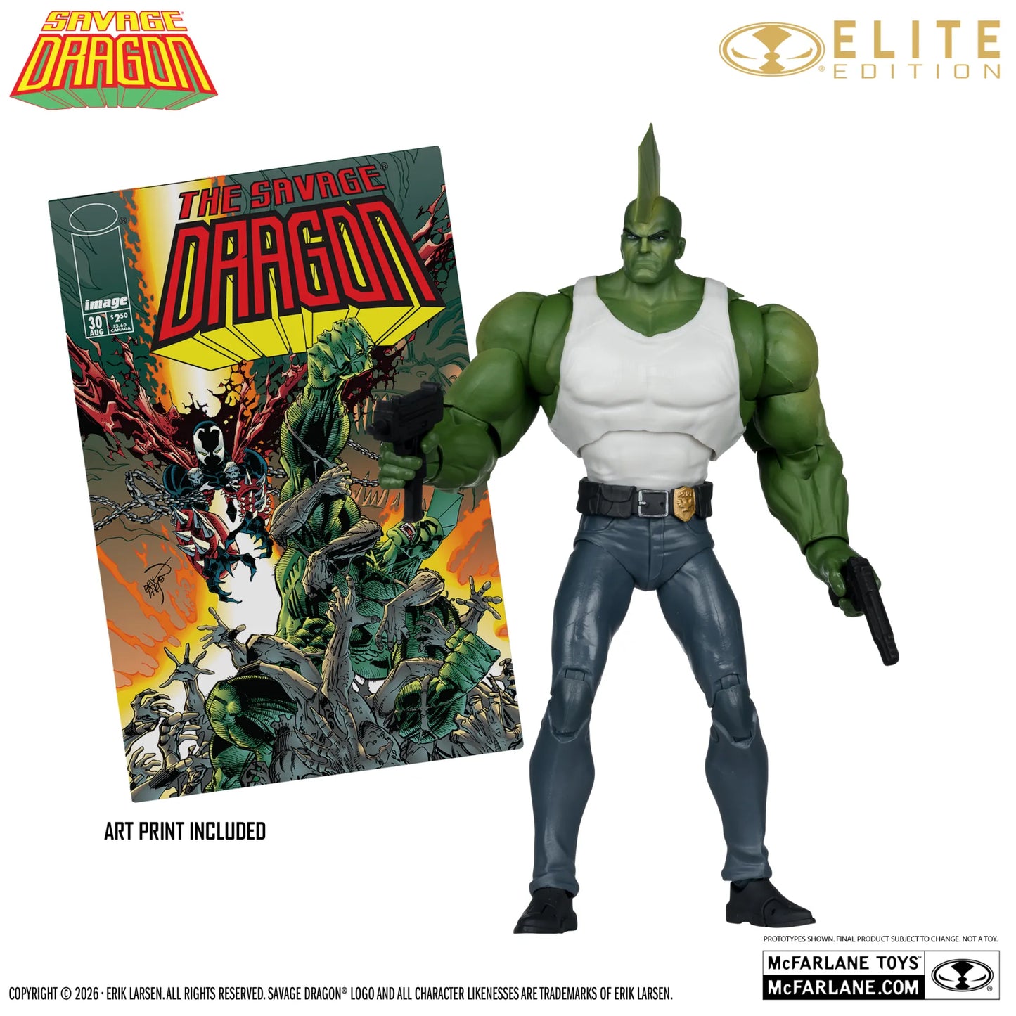 MCFARLANE ELITE EDITION  SAVAGE DRAGON  ACTION FIGURE