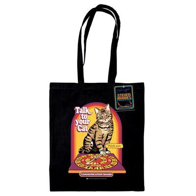 STEVEN RHODES TALK TO YOUR CAT TOTE BAG