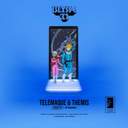 ULYSSE 31 TELEMACHUS & THEMIS NEON FIGURE