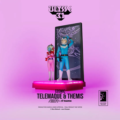 ULYSSE 31 TELEMACHUS & THEMIS COSMIC VERSION NEON FIGURE