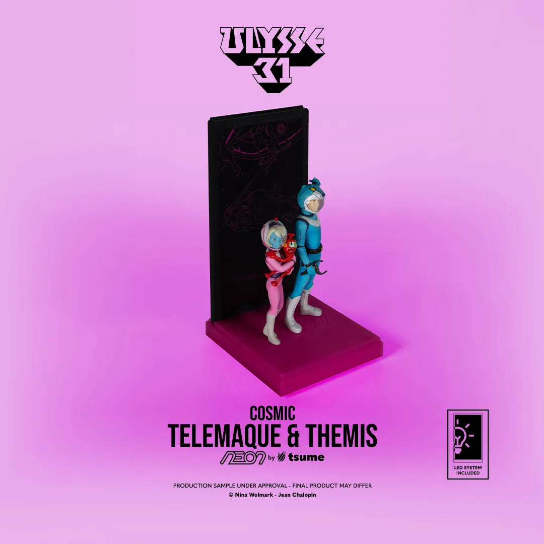 ULYSSE 31 TELEMACHUS & THEMIS COSMIC VERSION NEON FIGURE