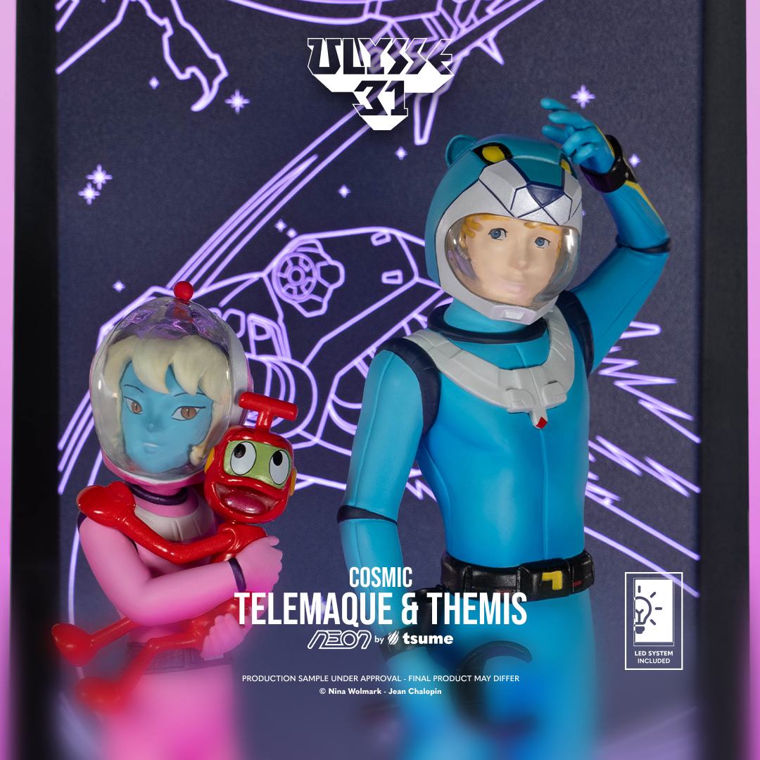 ULYSSE 31 TELEMACHUS & THEMIS COSMIC VERSION NEON FIGURE