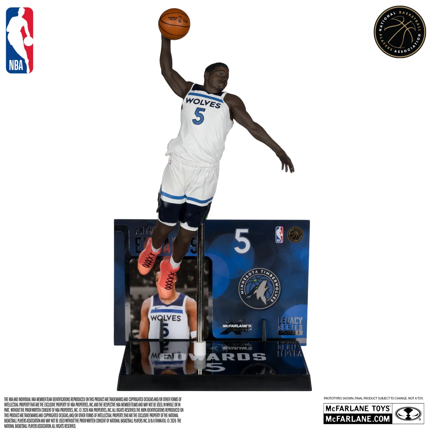NBA SPORTSPICKS ANTHONY EDWARDS (MINNESOTA TIMBERWOLVES) POSED FIGURE