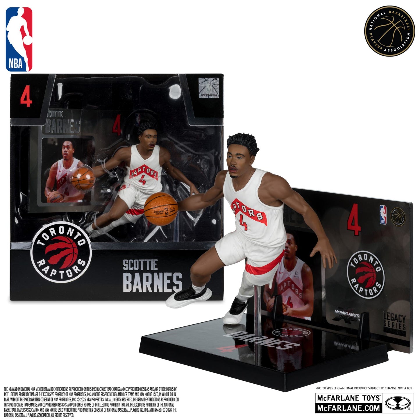 NBA SPORTSPICKS SCOTTIE BARNES (TORONTO RAPTORS) POSED FIGURE