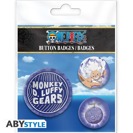 ONE PIECE LUFFY GEAR 5TH BADGE PACK