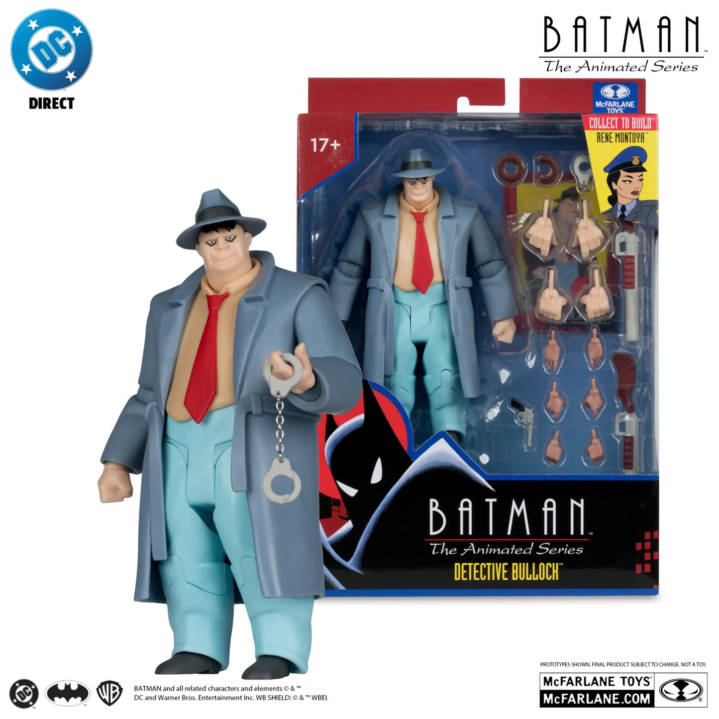 DC DIRECT BATMAN ANIMATED BUILD-A-FIGURE WAVE 6 ACTION FIGURE SET (6)